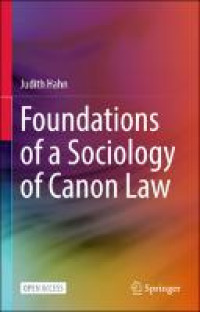 Foundations of a sociology of canon law